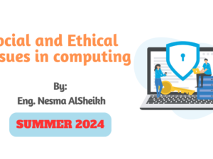 Social and Ethical Issues in computing