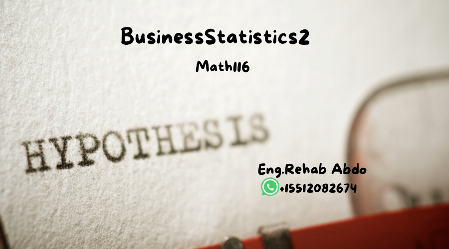 Business Statistics 2 Part-1