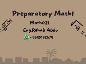 Preparatory Math1 - 3