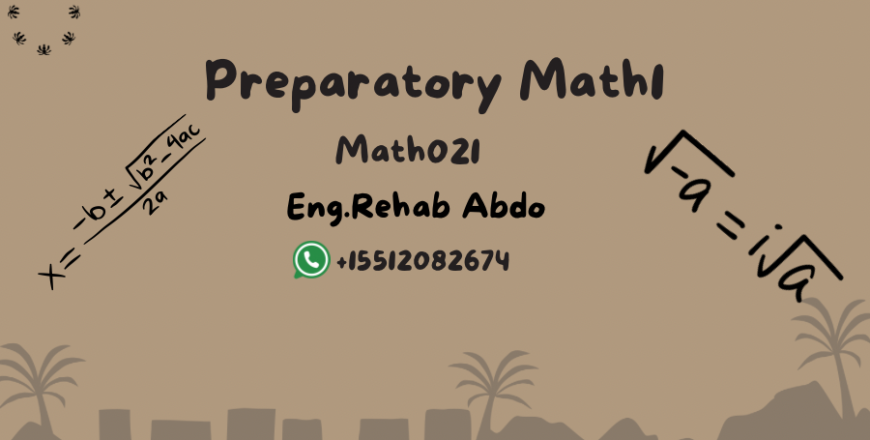 Preparatory Math1 - 3